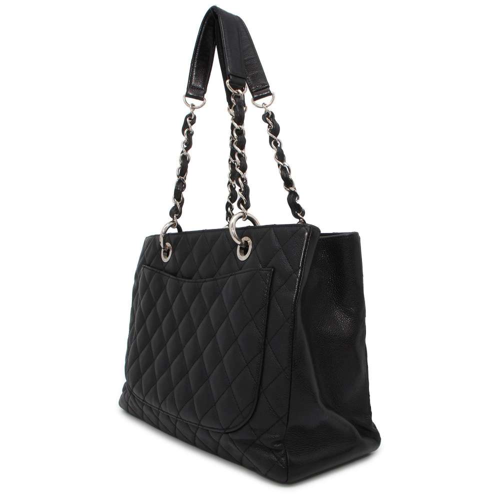 CHANEL Matelasse GSTTote Bag Black A50995 Caviar Leather