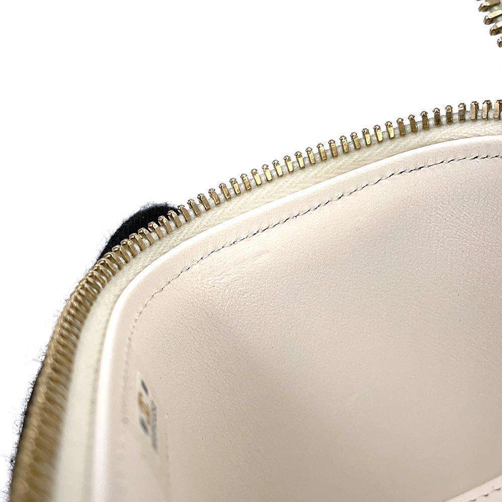 CHANEL Vanity ChainShoulder Playing Cards White AP3078 Caviar Leather Size Small
