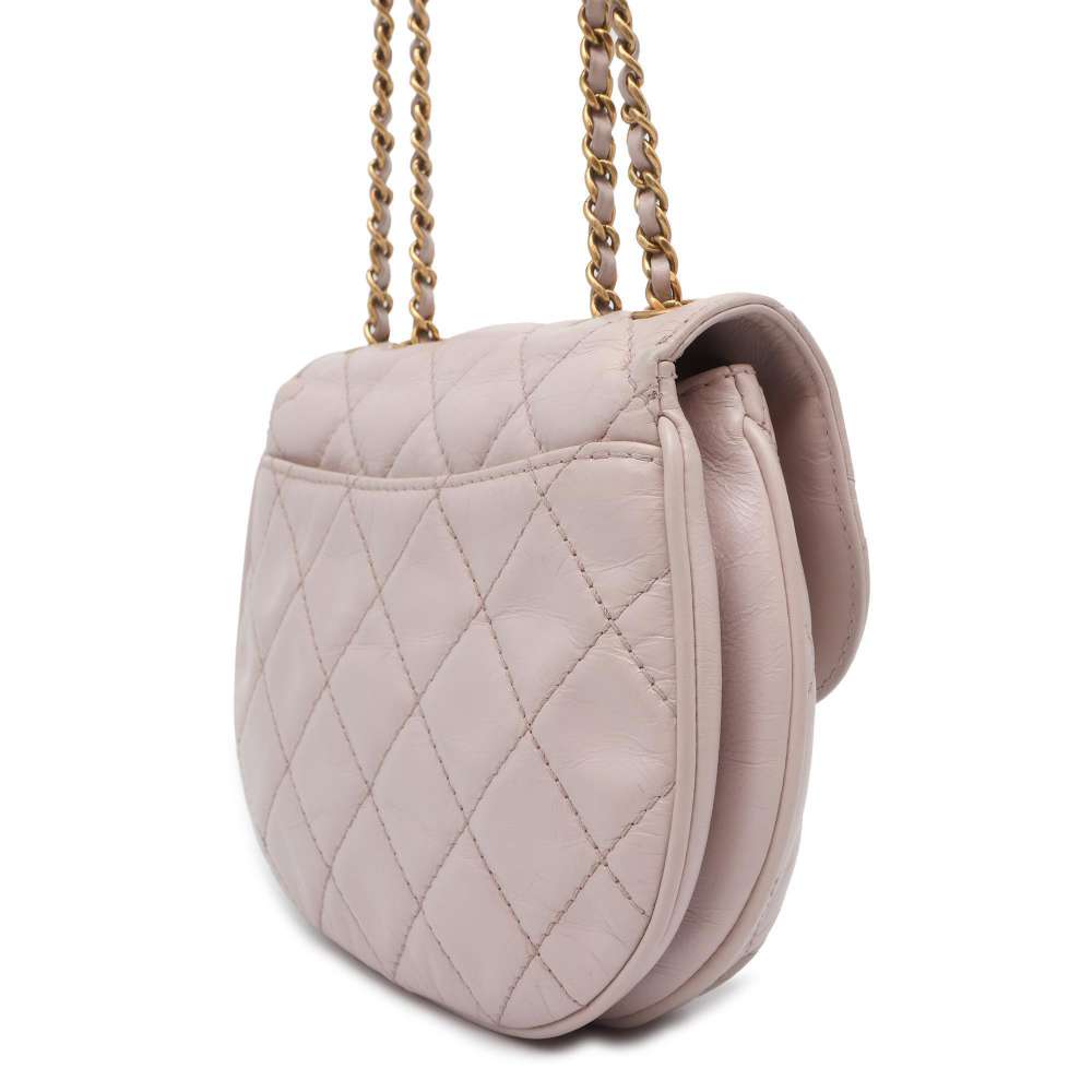 CHANEL Matelasse ChainShoulder Bag Purple A94759 Leather