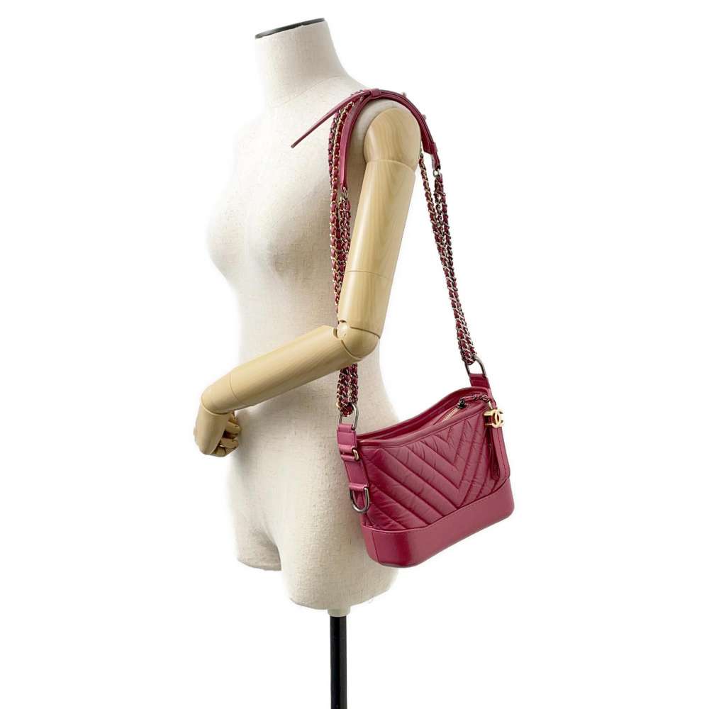 CHANEL Gabriel Hobo Bag Pink Leather