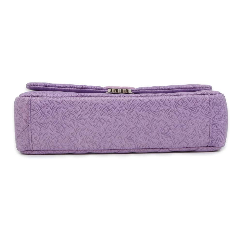 CHANEL Matelasse Gradation Shoulder Bag Purple AS4598 Caviar Leather