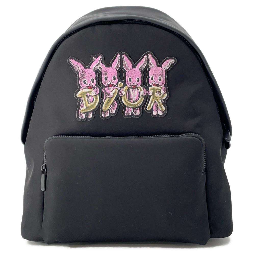 Dior BlackRabbit Kids Backpack Black/Pink M1530SNHP Nylon
