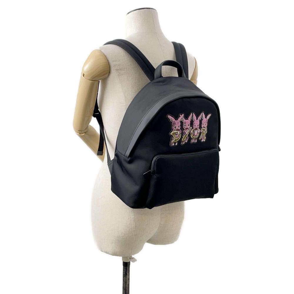 Dior BlackRabbit Kids Backpack Black/Pink M1530SNHP Nylon