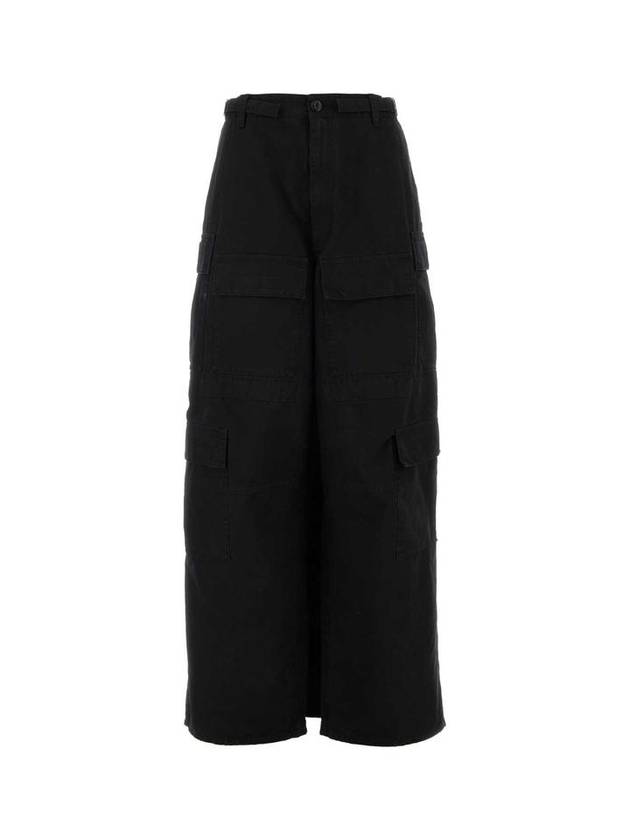 Luxury Balenciaga  Apron Cargo Pants A Line Skirt Black Black