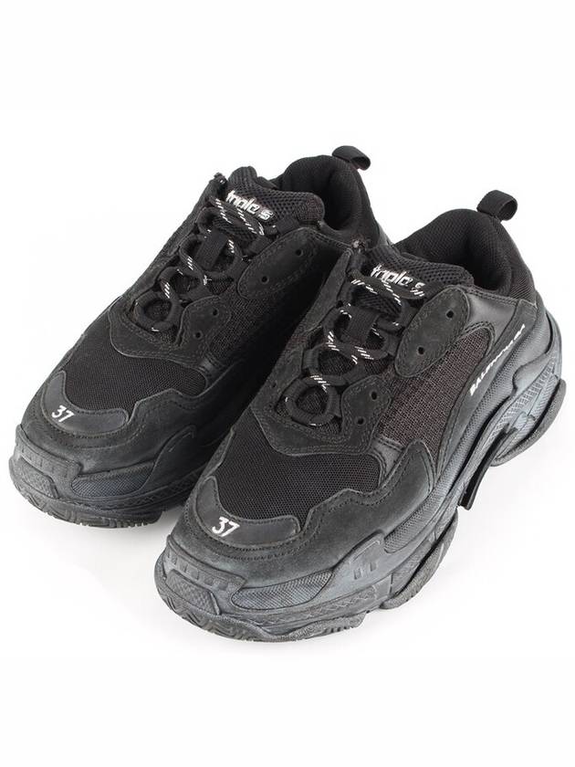 Luxury Balenciaga  Triple S dirty black sneakers 37 240