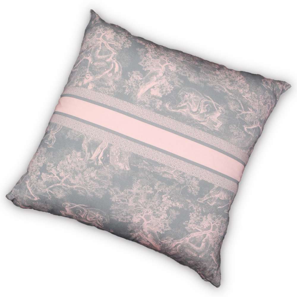 Dior Cushion Toile de Jouy Extra Large Pink/Gray HYP02RJD0U Polyester87% Acryl13% Size DiameterApproximately28"