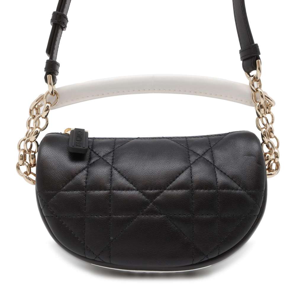 Dior Vibe Hobo Bag Black/White S7200ONOA Lambskin Size micro