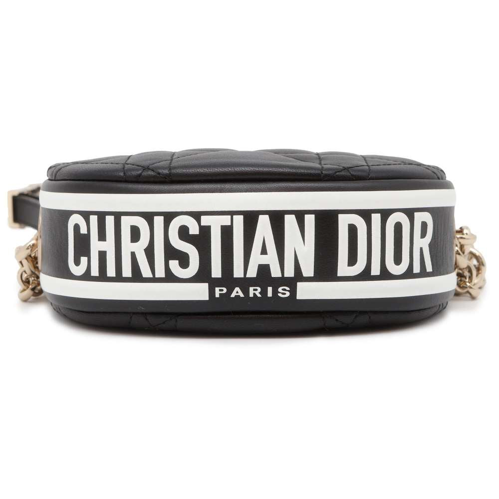 Dior Vibe Hobo Bag Black/White S7200ONOA Lambskin Size micro