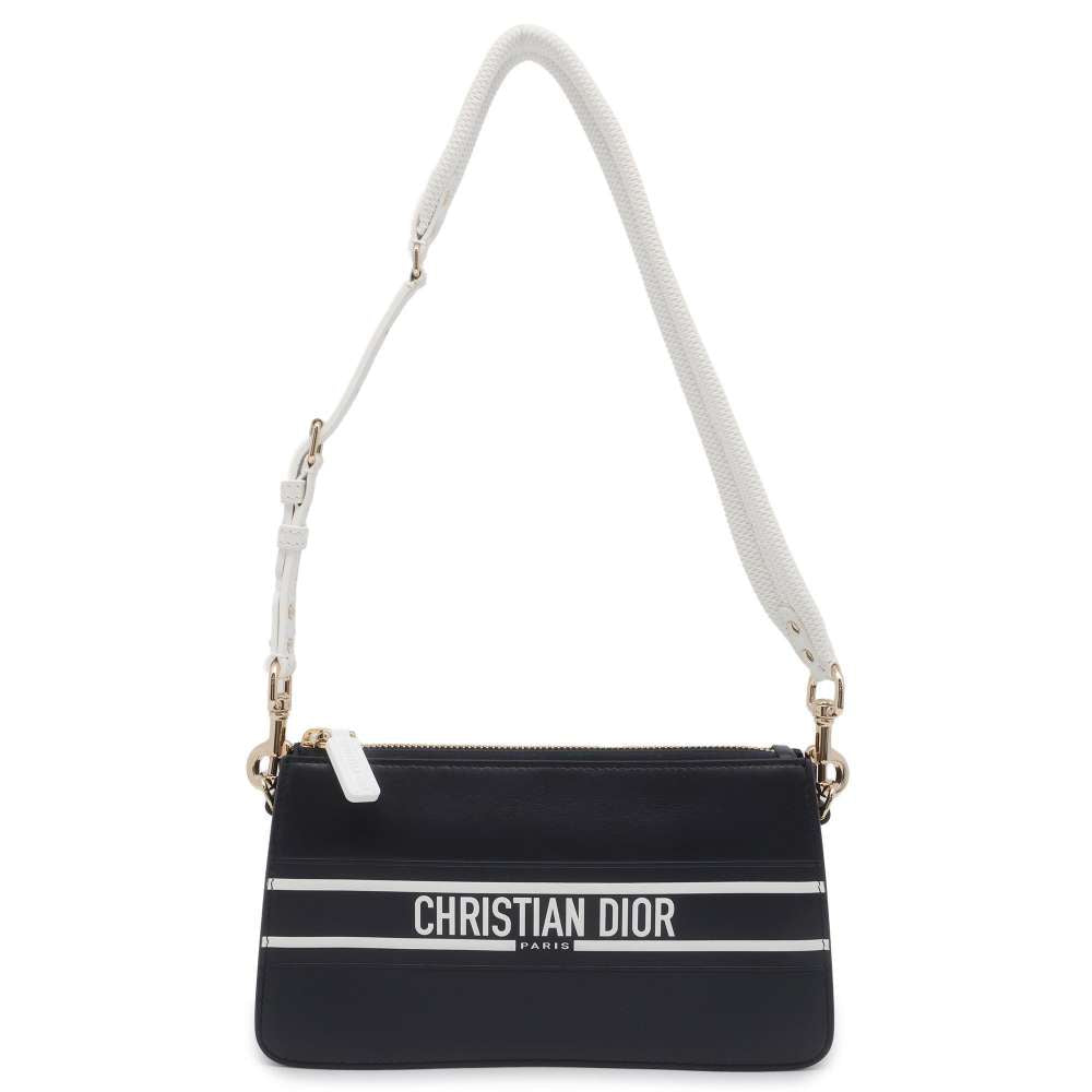 Dior Vibe ShoulderPouch Navy/White Leather