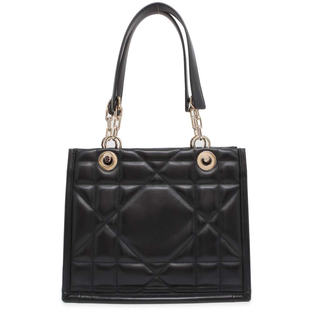 Dior Dior Essential ArchiCanage ChainTote Bag Black M8720OZVJ Leather Size Small
