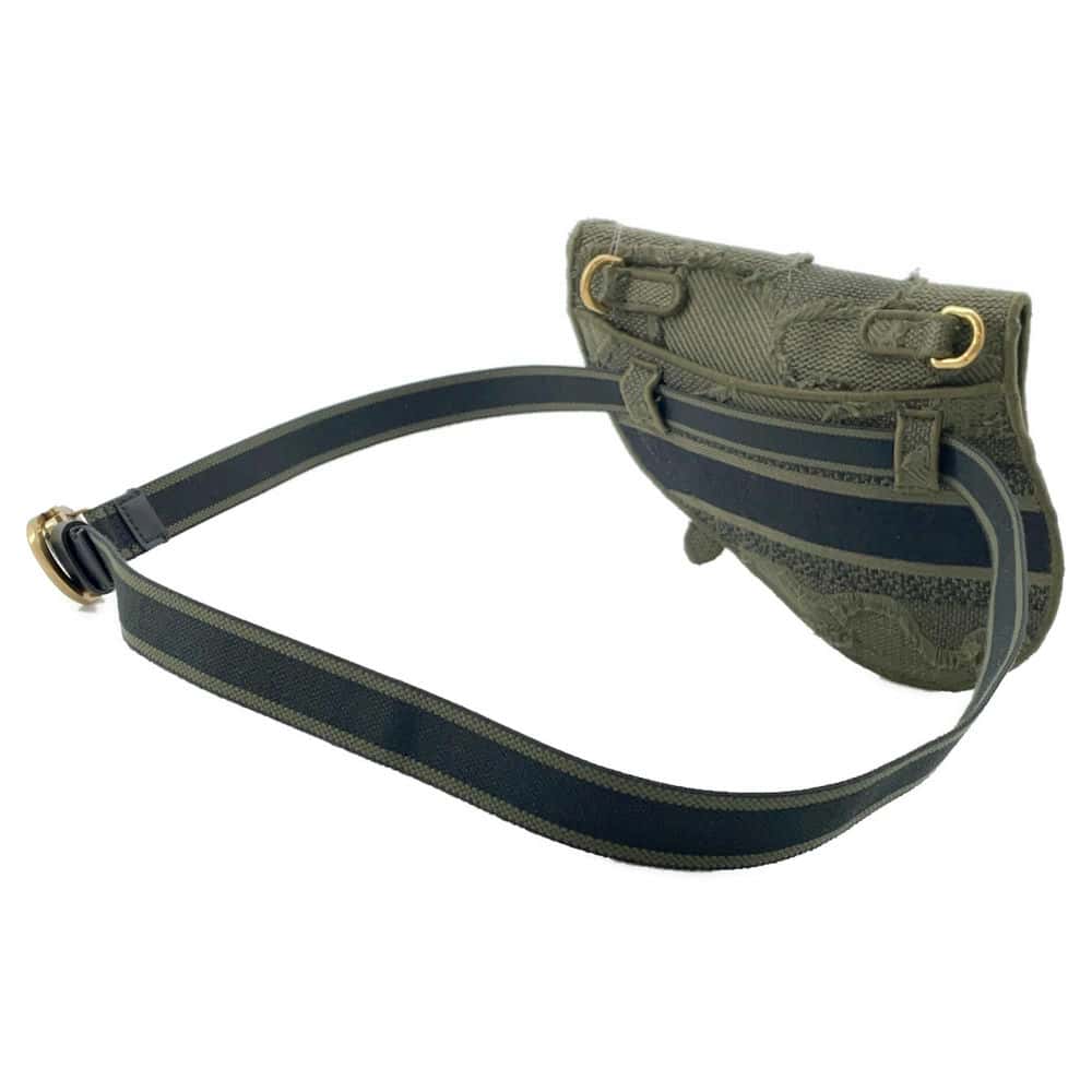 Dior Saddle Waist Bag Khaki S5632CWAH Canvas