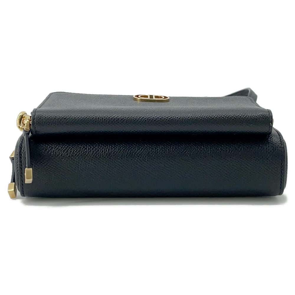 Dior Karo Double Pouch Shoulder Bag Black S7431UBAE Leather