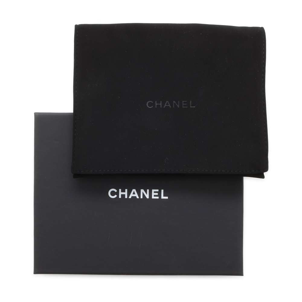 CHANEL Matelasse Small Flap Wallet Black AP3081 Caviar Leather