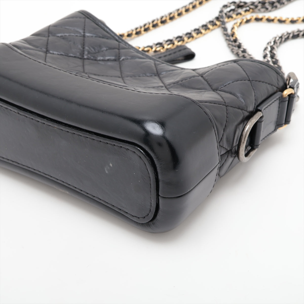 Chanel Gabriel Du Chanel Vintage  Chain Shoulder Bag Black 28th