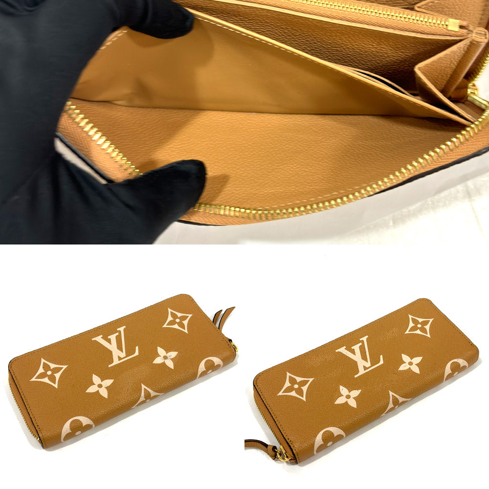 Louis Vuitton Portefolio Claimans M81460 Bi-colour Monogram Amplant Arizona Long Wallet Wallet