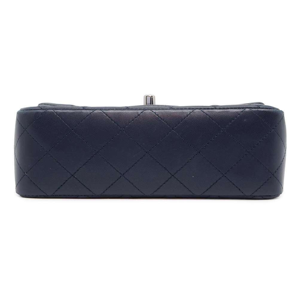 CHANEL Mini Matelasse ChainShoulder Bag Navy A69900 Lambskin