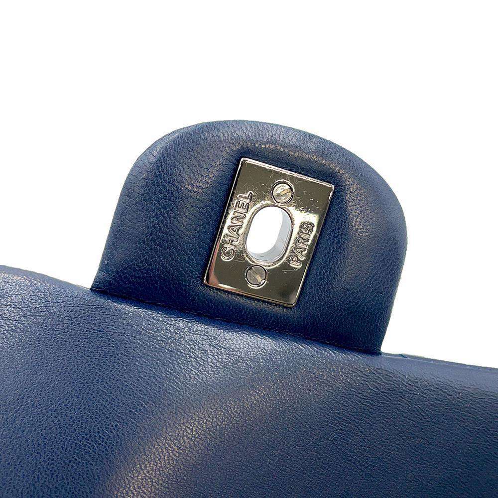 CHANEL Mini Matelasse ChainShoulder Bag Navy A69900 Lambskin