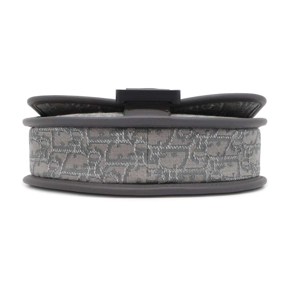 Dior Oblique Gallop Shoulder Bag Gray 1ADPO033DOS_H30Q Canvas Leather