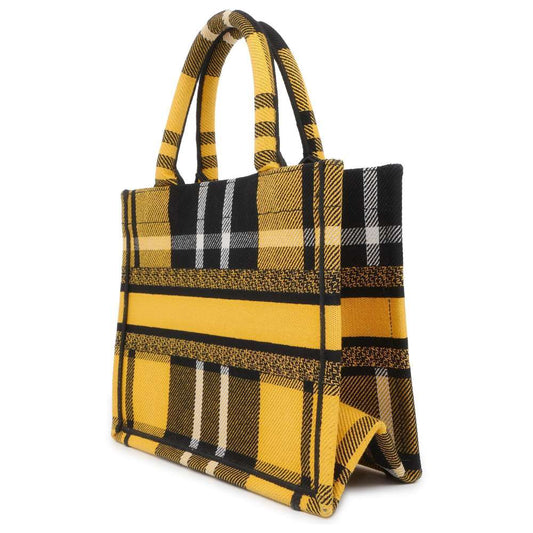 Dior Book tote Yellow/Black Canvas Size Small