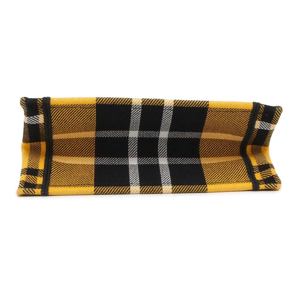 Dior Book tote Yellow/Black Canvas Size Small