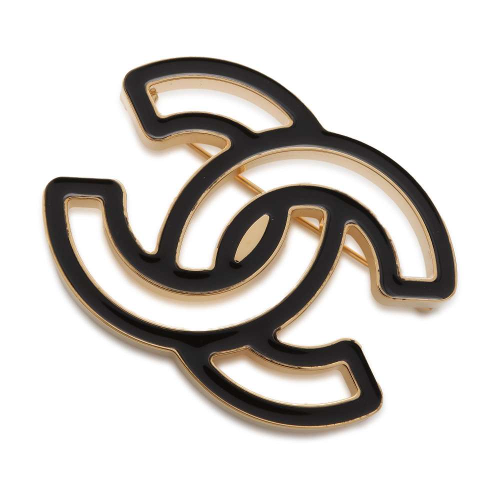 CHANEL CC Logo Brooch ABD666 Metal