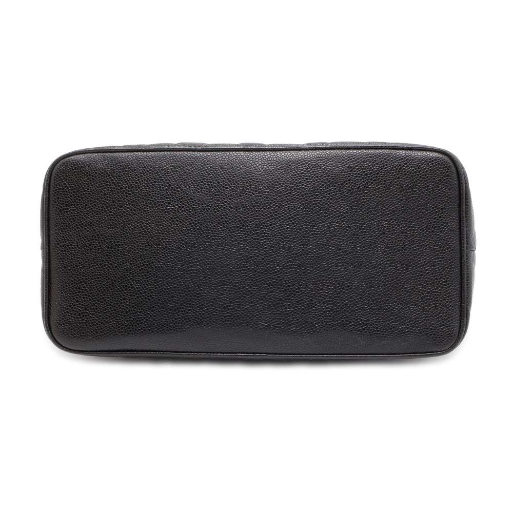 CHANEL Medallion Tote Black A01804 Caviar Leather