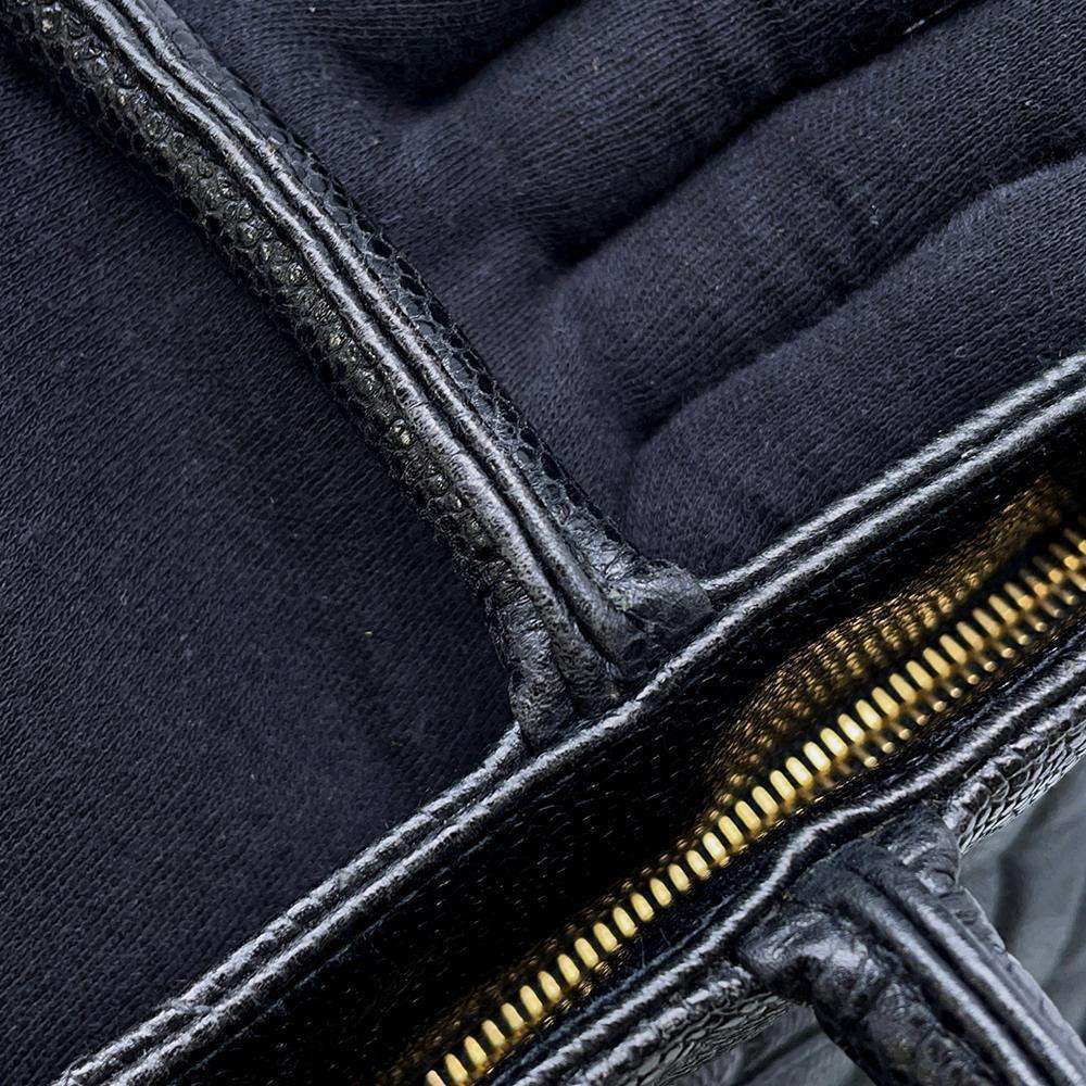 CHANEL Medallion Tote Black A01804 Caviar Leather