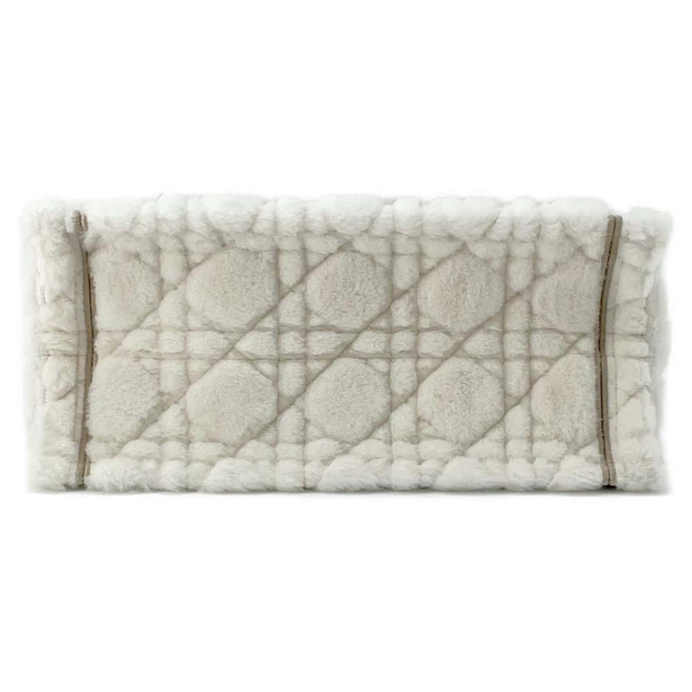 Dior Book tote Ivory/Beige M1296ZMBU M15I Boa Canvas Size Medium