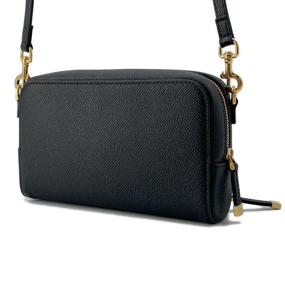 Dior Karo Double Pouch Shoulder Bag Black S7431UBAE Leather