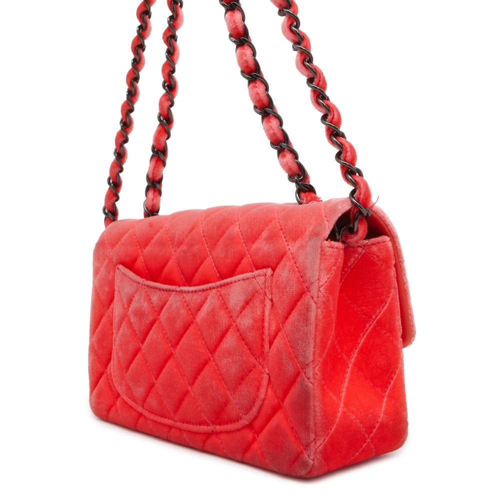 CHANEL Matelasse ChainShoulder Bag Pink A69900 Velour