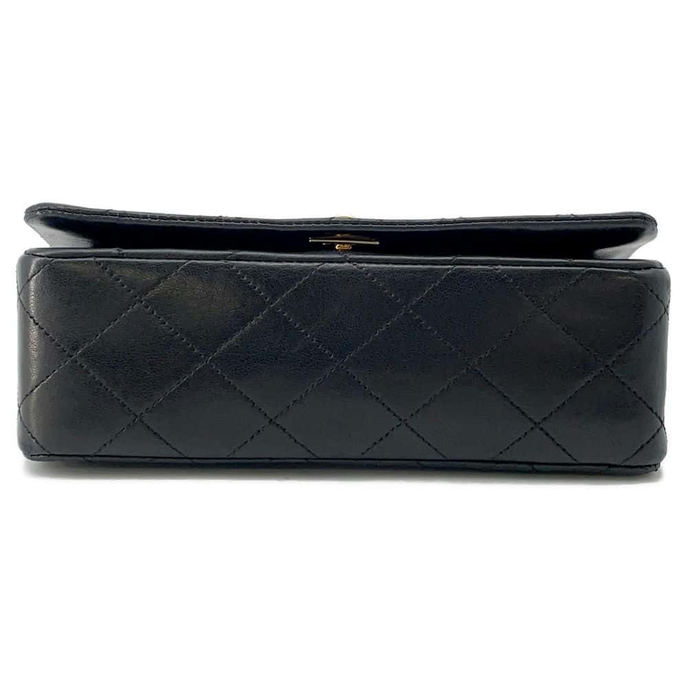CHANEL Mini Matelasse ChainShoulder Bag Black A03571 Lambskin
