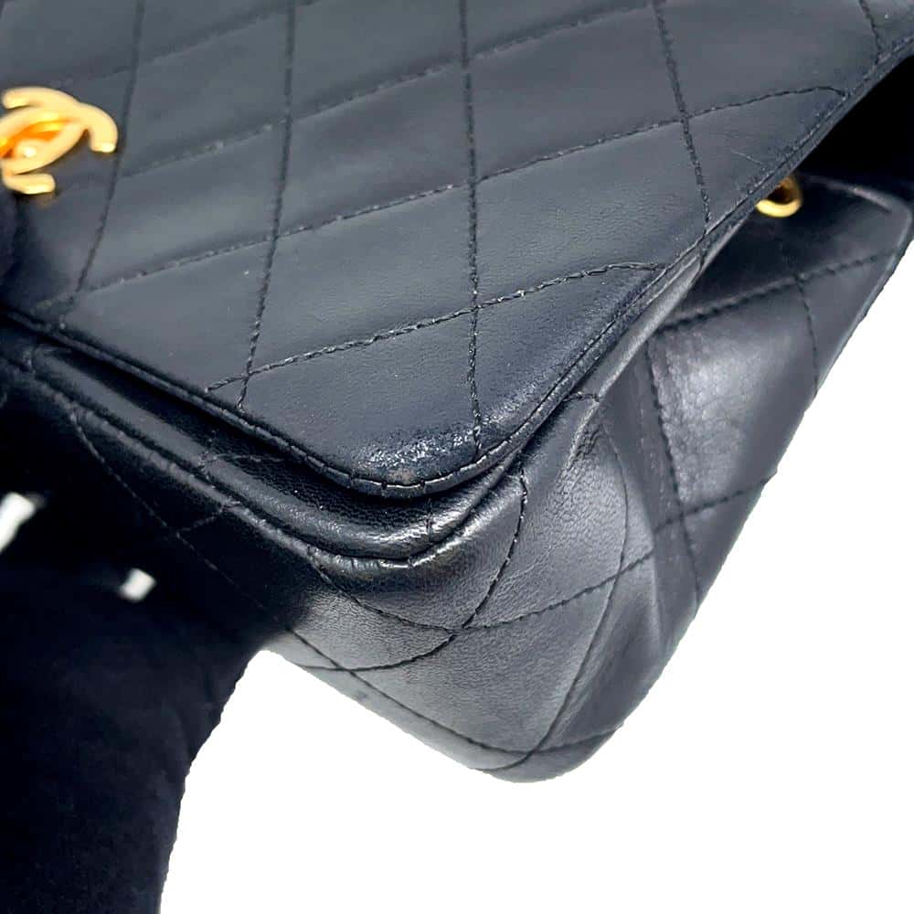 CHANEL Mini Matelasse ChainShoulder Bag Black A03571 Lambskin