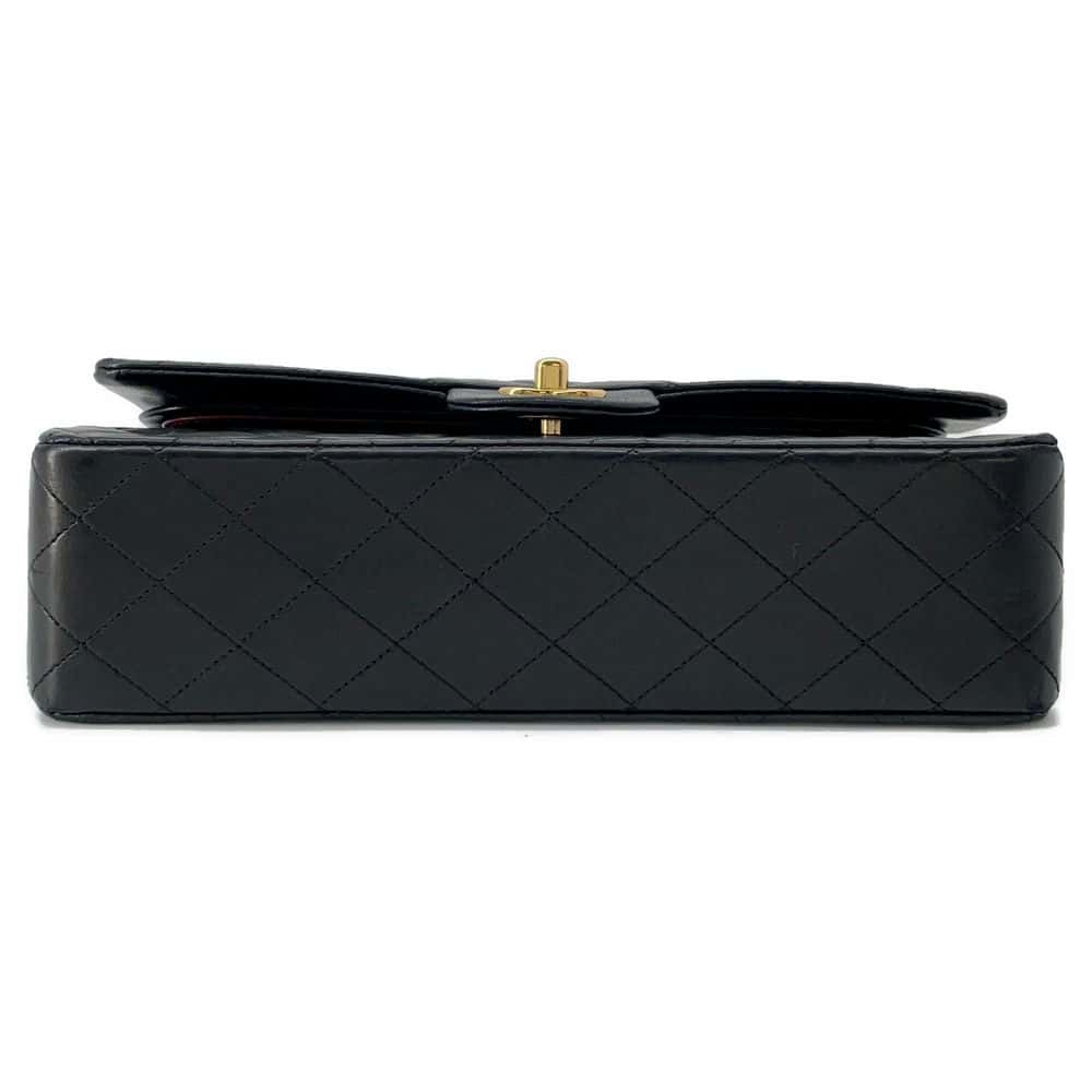 CHANEL Matelasse ChainShoulder Bag Black A01112 Lambskin Size 25
