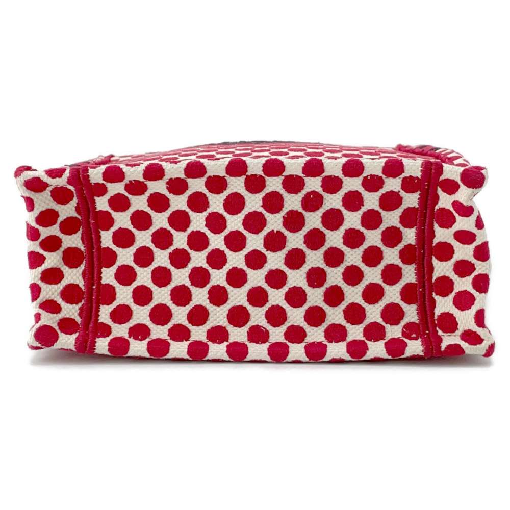Dior Dior Amour Vertical Book Tote Dot Red Canvas