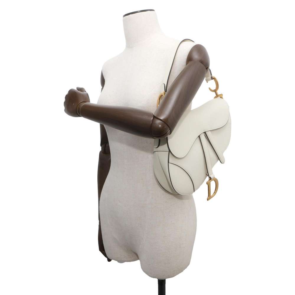 Dior Saddle bag White M0446CWVG Leather