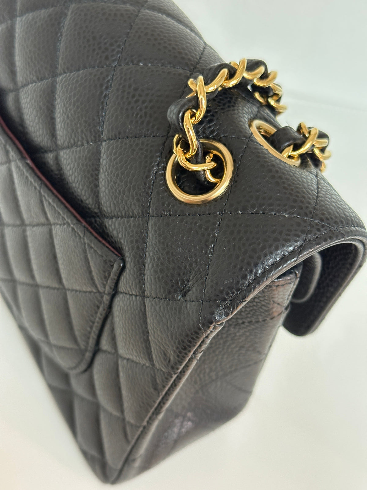 Chanel Small Classic Quilted Caviar Double Flap Bag Black