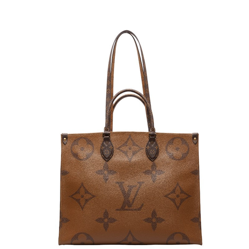 Louis Vuitton Monogram Reversee Giant On The Gor GM Handbag Shoulder Bag 2WAY M44576 Brown PVC Leather  Louis Vuitton
