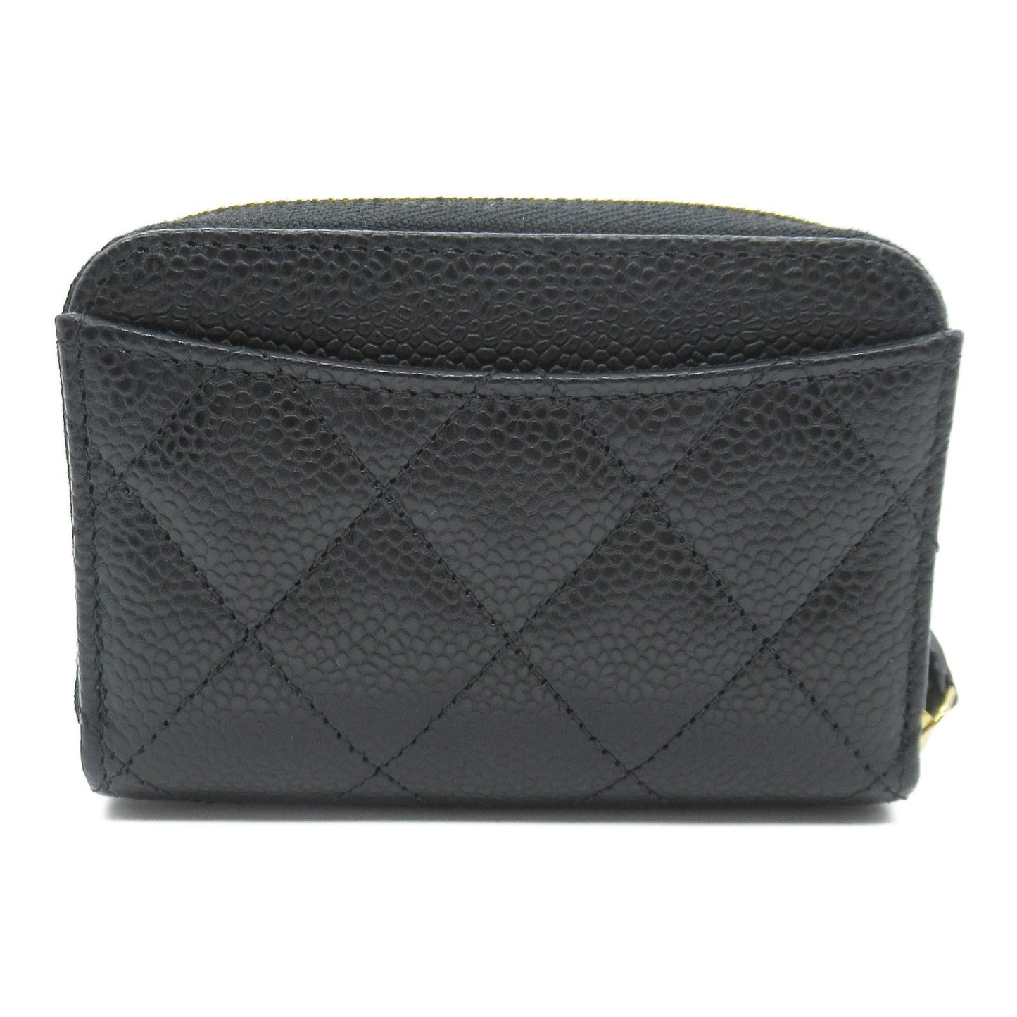 Chanel Coincase Coincase Wallet Caviar S  Black AP0216