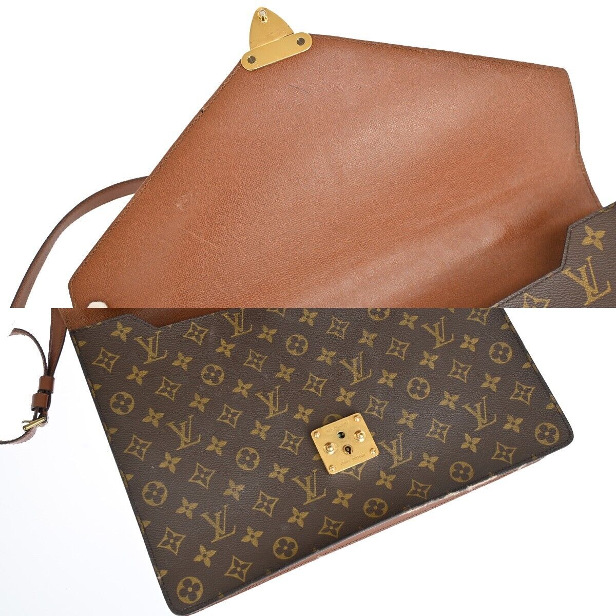 LOUIS VUITTON Porte Documents Shoulder Bag