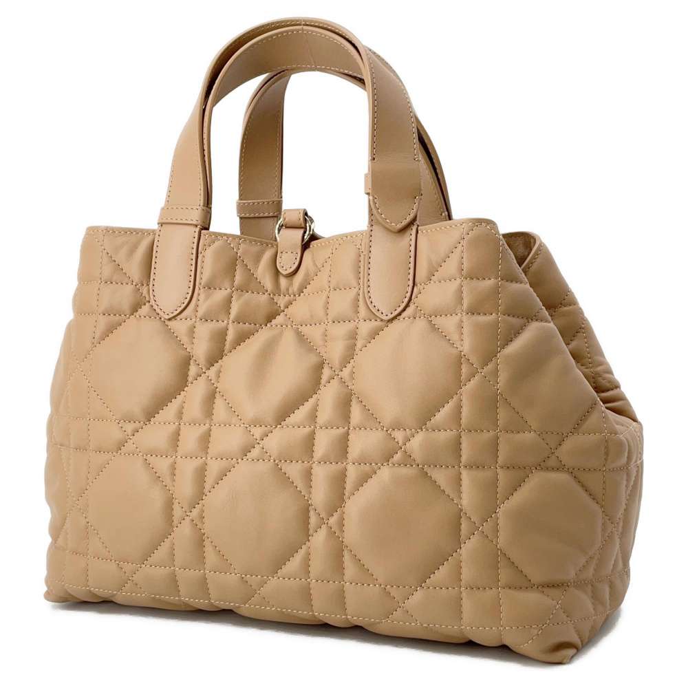 Dior Tote Jules Macro Cannage Tote Bag Brown M2821OSHJ_M53U Calf Leather Size Medium