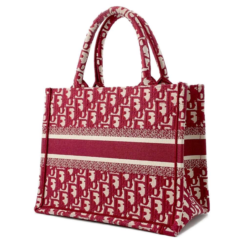 Dior Book Tote Oblique Burgundy M1265ZRIW Canvas Size Small