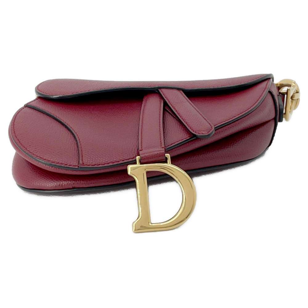 Dior Saddle bag Red M0447CWVG Leather Size Mini
