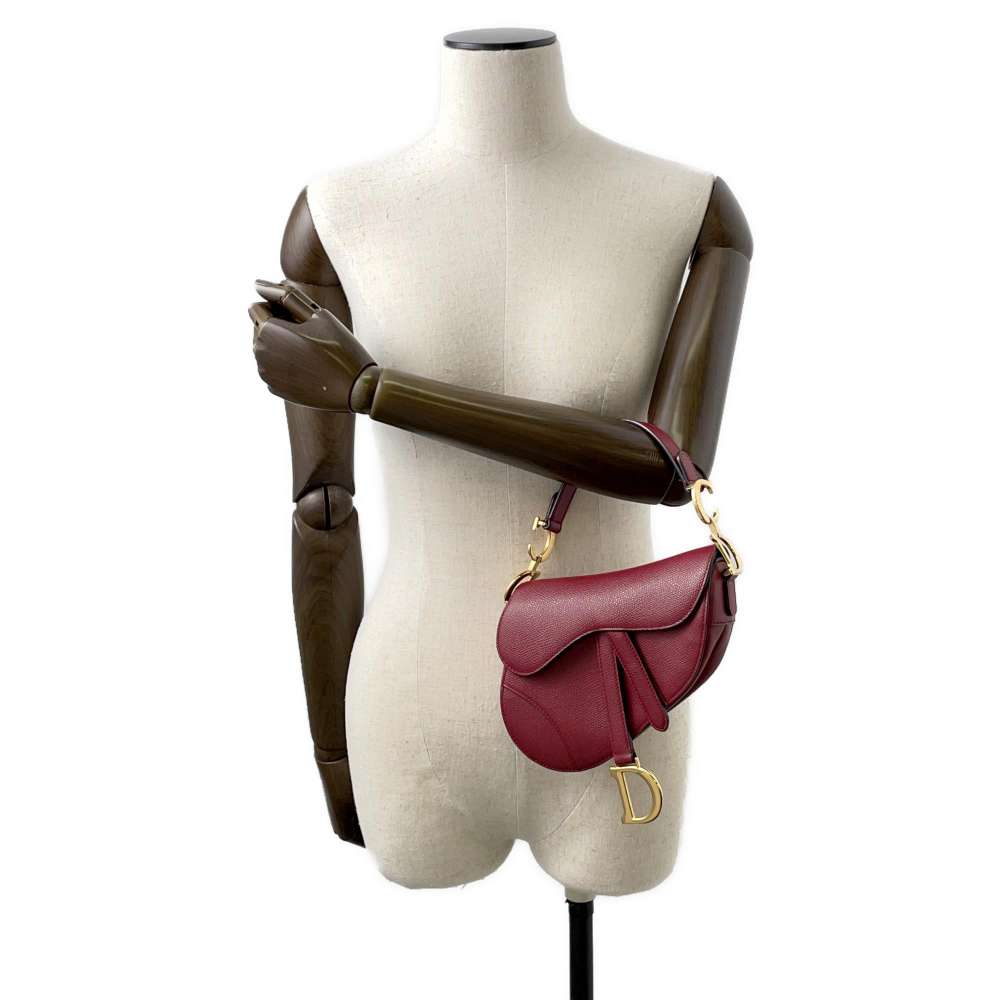 Dior Saddle bag Red M0447CWVG Leather Size Mini