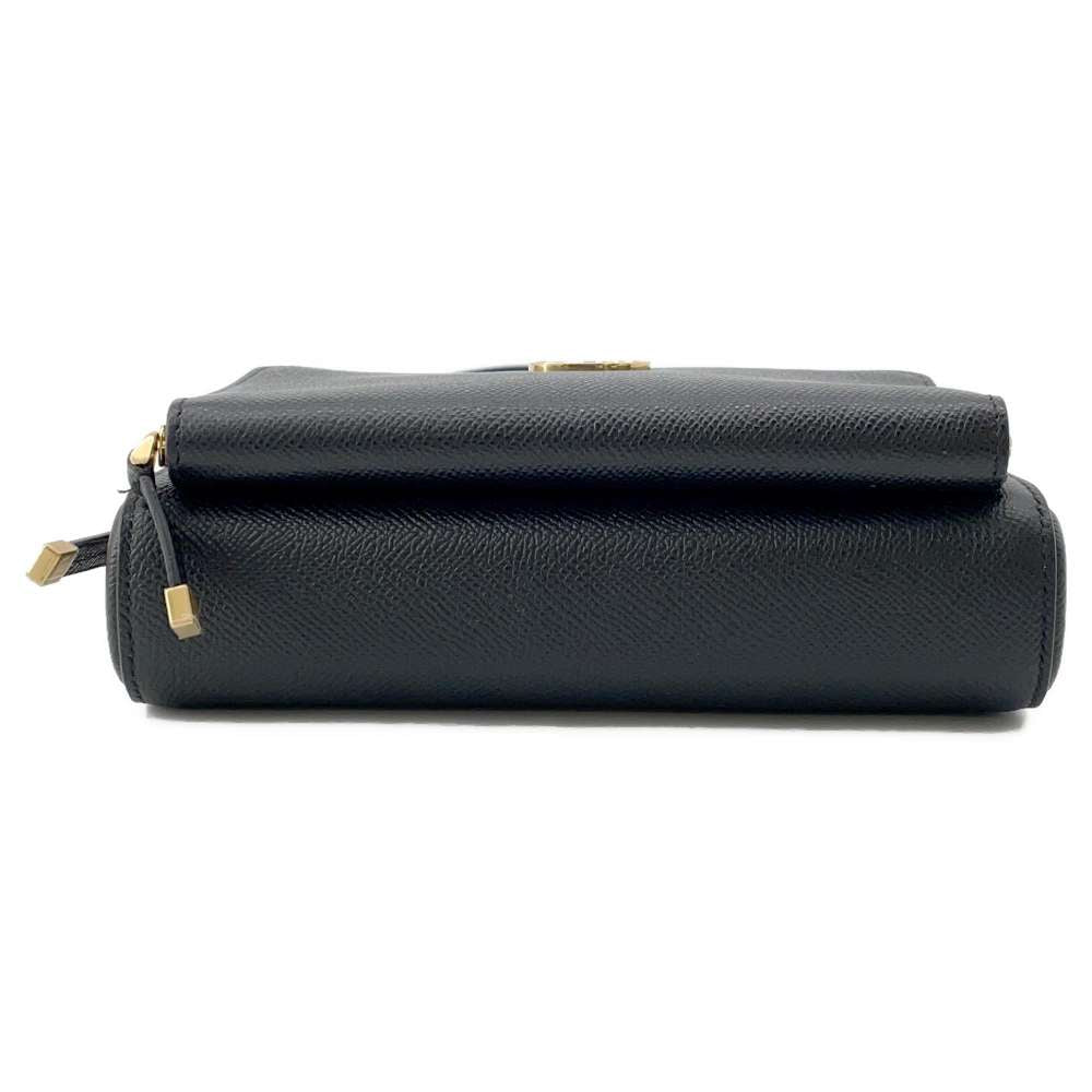 Dior Calo Double Pouch Shoulder Bag Black S7431UBAE Leather