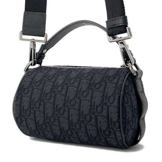 Dior Roller Mini Messenger Bag Black 1ESPO219YKY Canvas Leather