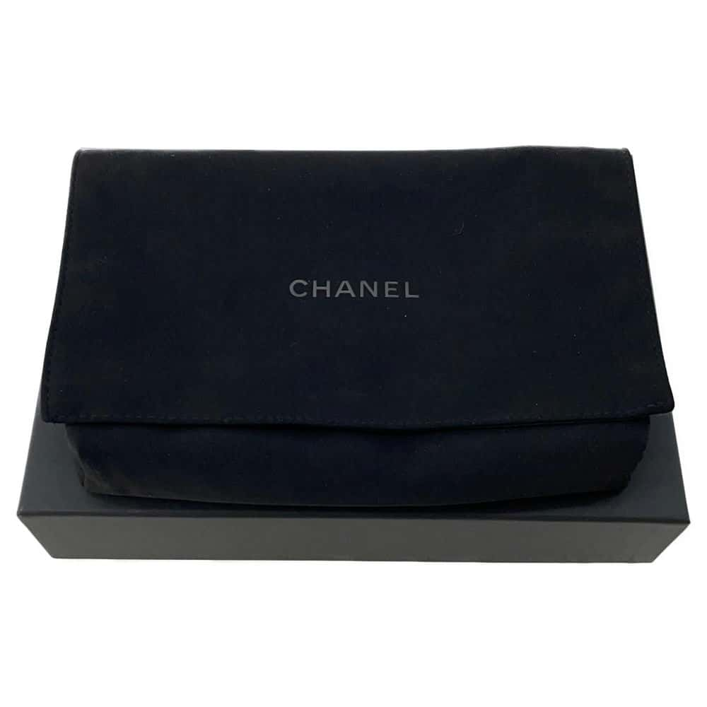 CHANEL Chain wallet Light Gray AP0250 Caviar Leather