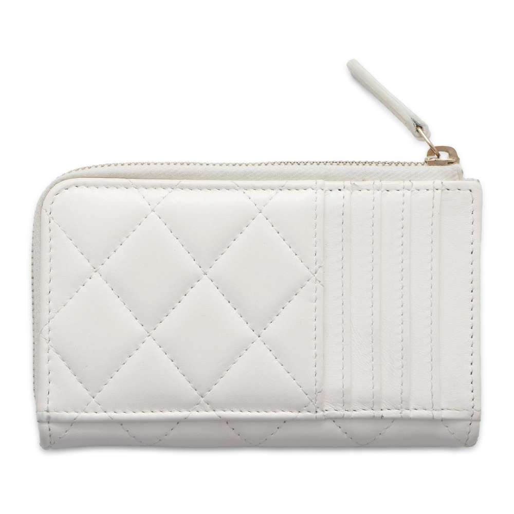 CHANEL Fragment case White AP3665 Lambskin