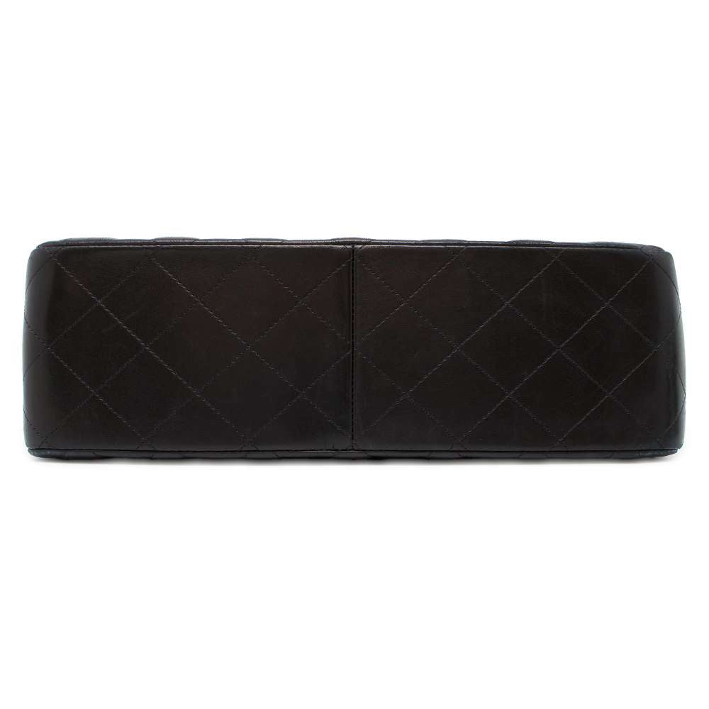 CHANEL Matelasse W Flap ChainShoulder Bag Black A58600 Lambskin Size 30