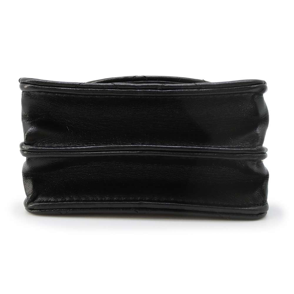 CHANEL Mini Matelasse ChainClutch Black AP3001 Lambskin Size Mini