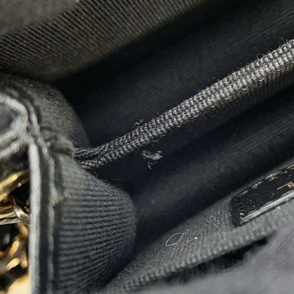 CHANEL Mini Matelasse ChainClutch Black AP3001 Lambskin Size Mini